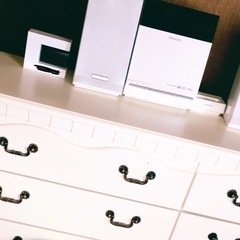 【完売品】アンティーク　ローチェスト　ホワイトの画像