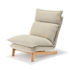 【ほぼ新品未使用】無印良品　ハイバックソファ二脚&オットマンのセットの画像