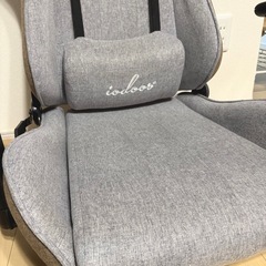 IODOOS ゲーミング座椅子 ゲーミングチェア 175度リクライニング ハイバック 可動肘 ヘッドレストランバーサポート付き 2Dアームレスト クッション 360度回転台 布地 ブラウンｘべジュー 261AAAの画像