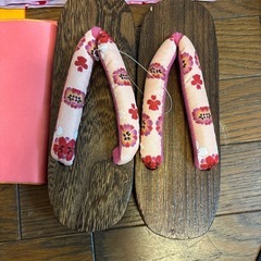 浴衣、帯、下駄セット（おまけあります）　　の画像