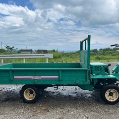 筑水キャニコム 運搬車 6馬力　積載600kg デフロック　パッカード 荷台 搬送 乗用 三方開 ホイール運搬車 ガソリン 田んぼ 畑 肥料 水タンク 農園 ハウス 不整地 宮崎　簡易始動動画あ りの画像