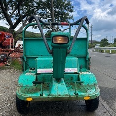 筑水キャニコム 運搬車 6馬力　積載600kg デフロック　パッカード 荷台 搬送 乗用 三方開 ホイール運搬車 ガソリン 田んぼ 畑 肥料 水タンク 農園 ハウス 不整地 宮崎　簡易始動動画あ りの画像