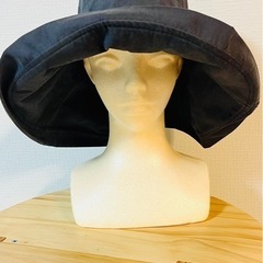 新品未使用　つば広ハット　帽子の画像