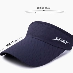 新品未使用　サンバイザー　スポーツ　ゴルフ　UVカット　家庭菜園　テニス　ランニングの画像