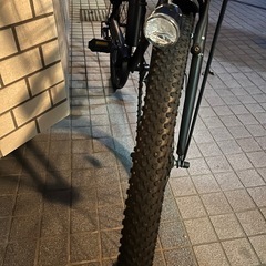 予約者決定中　29インチ！　変速付き　マットブラック　タイヤ太め　中古自転車　の画像