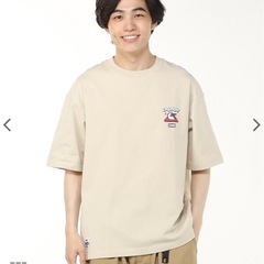 CHUMS グレージュ Tシャツ Lサイズ(オーバーサイズ)の画像