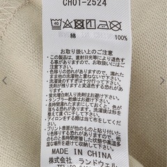 CHUMS グレージュ Tシャツ Lサイズ(オーバーサイズ)の画像