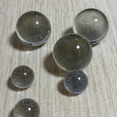 クリスタルホビー ガラス玉 まとめ売り クリアの画像