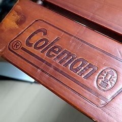 【直接引き取りのみ】 Coleman ガーデンウッドロールテーブル6 170A5748の画像