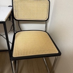 【韓国風】　ラタンチェア　ブラックの画像