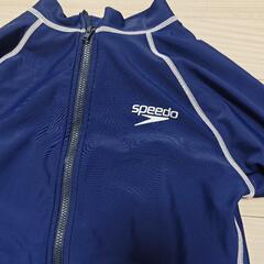 speedo 水着上下セット 150サイズ ネイビーの画像
