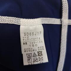 speedo 水着上下セット 150サイズ ネイビーの画像