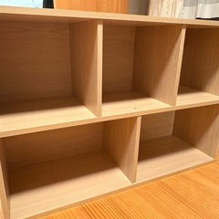 【カラーボックス（5マス／木目調）】