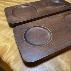 木製コースター　お盆　カフェの画像