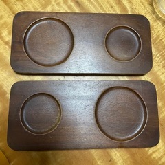 木製コースター　お盆　カフェの画像