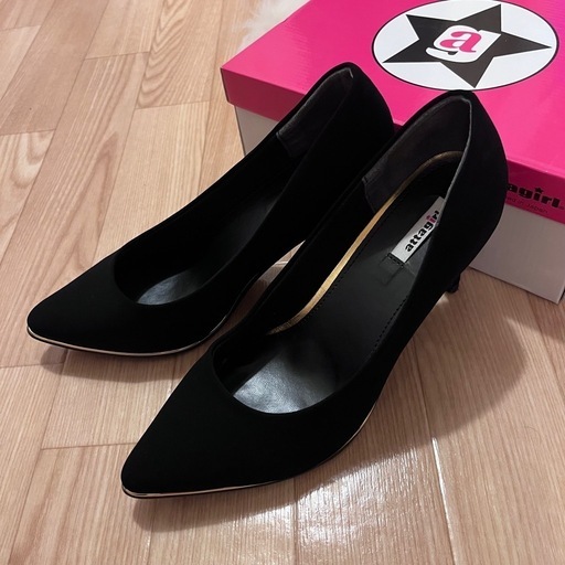 Mazell 黒 スエード パンプス23，5cm トドス TODOS フォーマルパンプス TO-393 パンプス 8カラー │Z