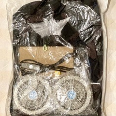 空調服 ベスト 迷彩 XLサイズ フルセット 扇風機付き 熱中症対策 夏①の画像