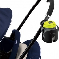 【無料】コンビ ベビーカー専用設計 カップホルダー ブラックの画像