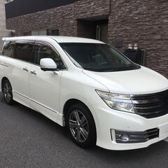 エルグランド　ライダー　車検8年1月　両側Pスラ　フリップダウンモニター　ETC　ナビ　テレビ　スマートキー　プッシュスタート　ライダー純正エアロ　ライダー純正アルミホイール ①の画像
