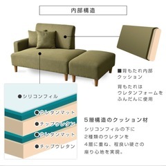 【7/23取りに来られる方】ソファ　ベージュ　2人掛けの画像