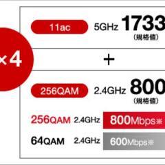 【美品】高速 Buffalo 無線LANルーター WSR-2633DHP-CGの画像