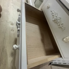 【決まりました】大型TV OK白いテレビTVボード　アンティーク風姫家具猫脚の画像