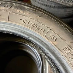 (取引中)中古タイヤ‼️155-65-14‼️2本‼️の画像