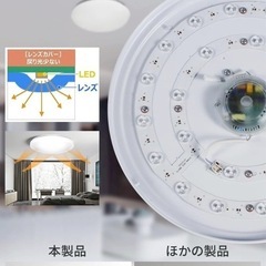 シーリングライト led 6畳 調光機能 常夜灯 薄型シーリングライト 省エネの画像
