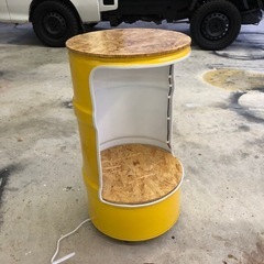ドラム缶リメイク棚
の画像