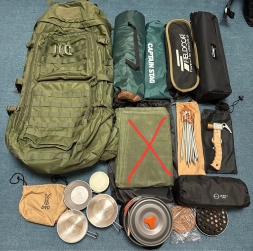 キャンプセット(グランドシートなし)