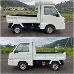 H16年LE-TT2 サンバートラックダンプ◎4WD 5速マニュアル◎ エアコン付きタイミングベルト交換車検9年7月 走行距離135000キロの画像