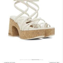 定価14万円越え JIMMY CHOO ジミーチュウ 36 ウェッジソールサンダル の画像
