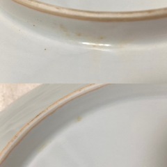 昭和レトロ　肥後焼　陶器皿 3枚セット 和食器 大皿の画像