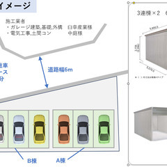 シャッター付き貸ガレージ