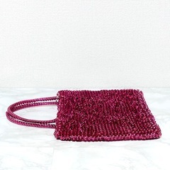 【未使用級】ANTEPRIMA アンテプリマ ワイヤーバッグ ミニハンドバッグ フクシアピンクの画像
