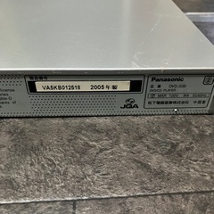 Panasonic DVDプレイヤーの画像