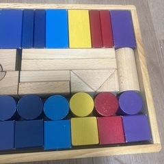 木製 積み木 天然木の画像