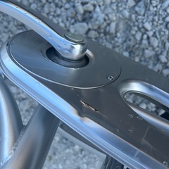 R28 ブリヂストン EB60U B7J　エブリッジ EBRIDE 26インチ 自転車　シルバー色　学生さん ママチャリ お買い物 現状の画像
