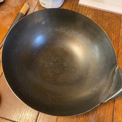 鉄鍋 中華鍋 お玉付きの画像