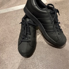 adidas superstar ブラック　オリジナルス　25.5 の画像