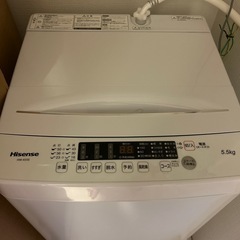 Hisense 洗濯機 5.5kgの画像