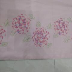 【断捨離中‼️激安‼️】　新品　未使用　敷き布団　掛け布団　カバー　薄ピンク　花柄　昭和レトロの画像