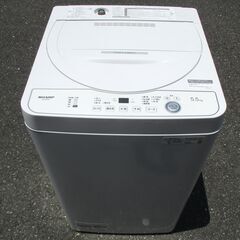 ☆シャープ SHARP ES-GE5H-W 5.5kg 時短機能搭載全自動洗濯機◆2024年製・ガンコ汚れも強力に分解の画像