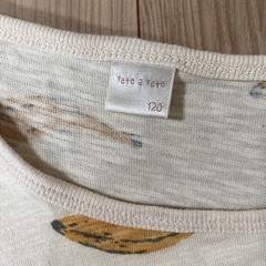 tete a tete バナナTシャツ　120cmの画像