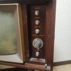 ナショナル真空管テレビ　アンティークの画像