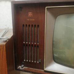 ナショナル真空管テレビ　アンティークの画像