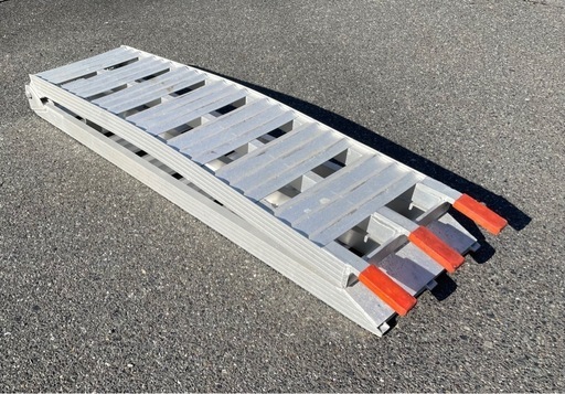 訳あり ラダーレール バイク スロープ 折り畳み 3つ折り 195cm 500kg 