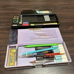 昭和レトロ筆箱、シティの黒は完了の画像