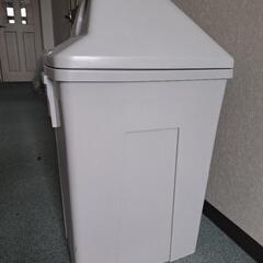 グレー 丸穴付き 分別ゴミ箱（45L相当）の画像