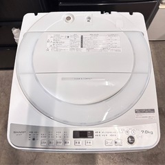 大阪送料無料★3か月保障付き★洗濯機★シャープ★7kg★2021年★ES-GE7F-W★S-96の画像